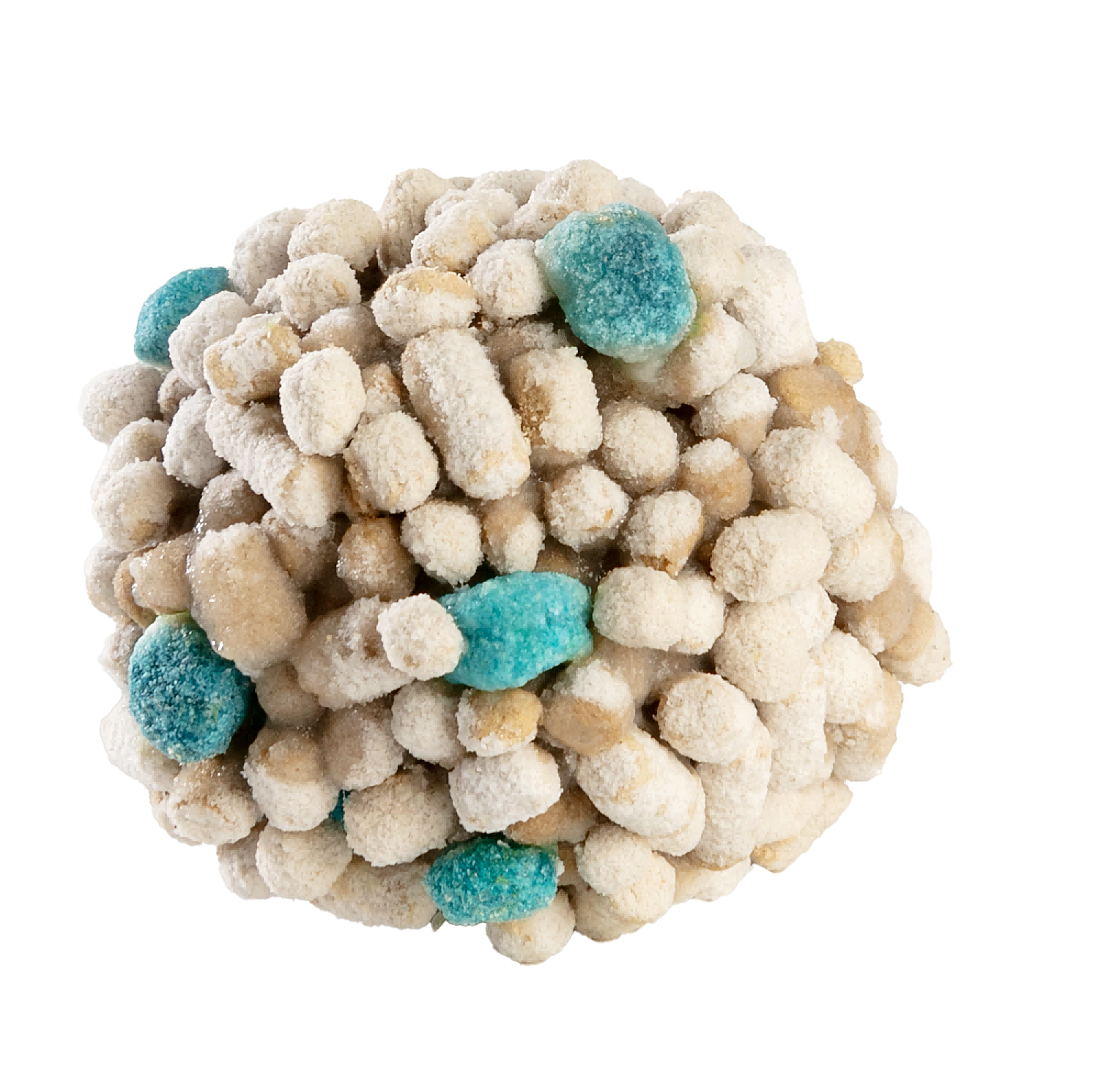 Clumping litter with color indicators for detecting blood in waste.