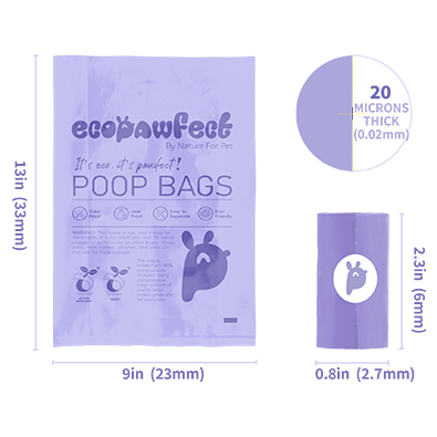 Experience reliable clean-up with YUTOECOPET extra thick and oversized dog poop bags. This refill roll includes 15 lavender-scented bags that are guaranteed leak-proof—perfect for mess-free walks, backyard cleanups, and dogs of all sizes. Designed for strength, comfort, and odor control.